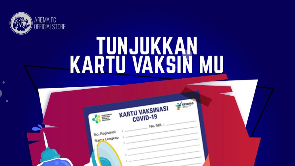 Dapatkan Diskon Spesial di Arema FC Official Store dengan Menunjukkan Kartu Vaksin