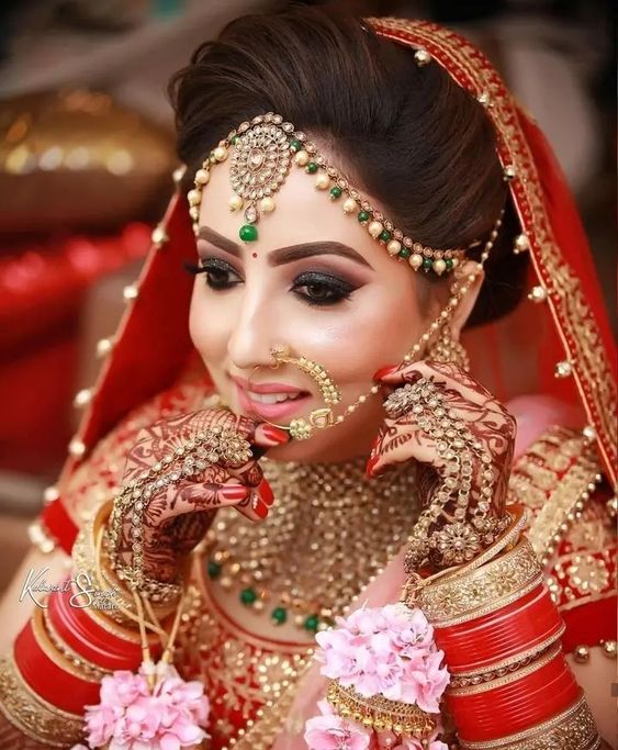 North Indian bridal makeup 1
